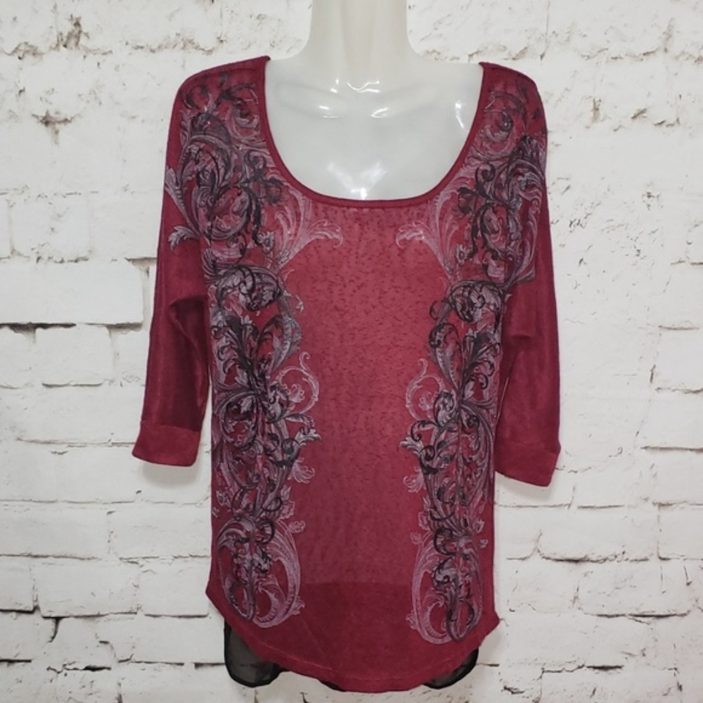 NWT Maurices Medium Burnout Style Top